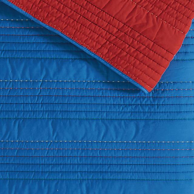 Kids Pick Stich Blue 3 Pc Full/Queen Quilt Set - Thumbnail - Image 3