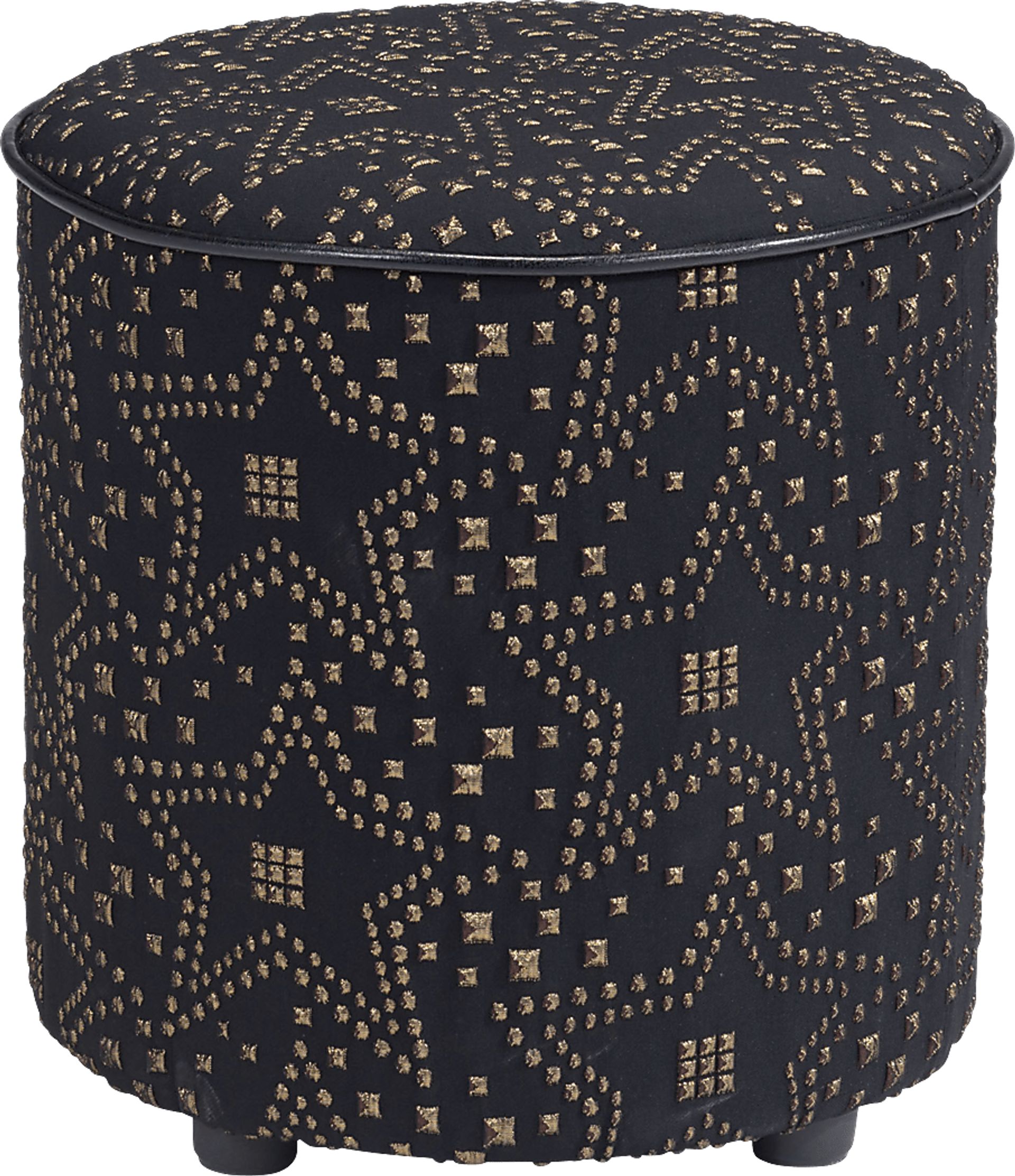 Kids Pierrette Gold Ottoman - Image 1