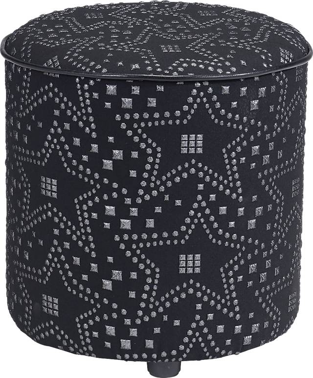 Kids Pierrette Silver Ottoman - Thumbnail - Image 2