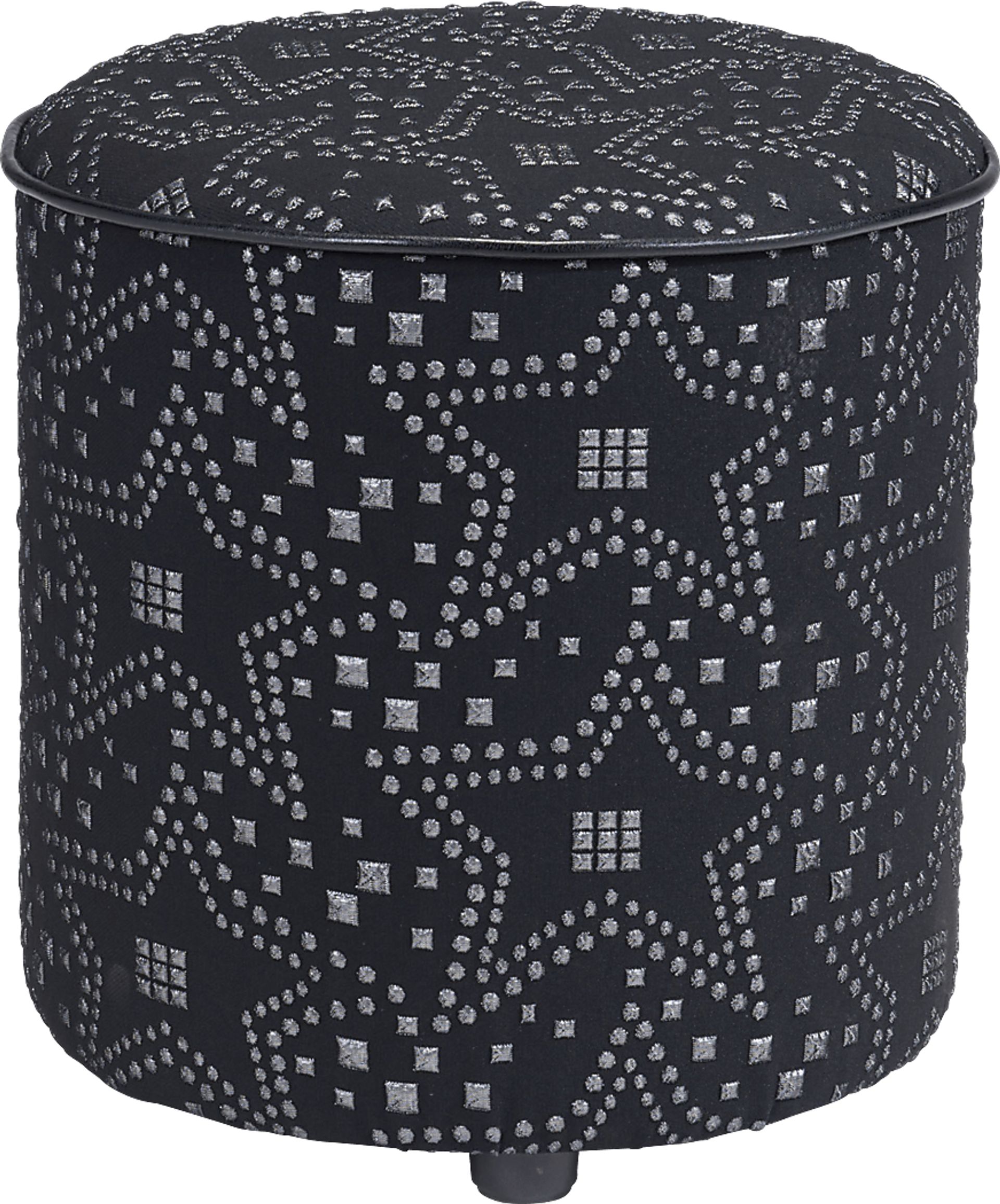 Kids Pierrette Silver Ottoman - Image 2