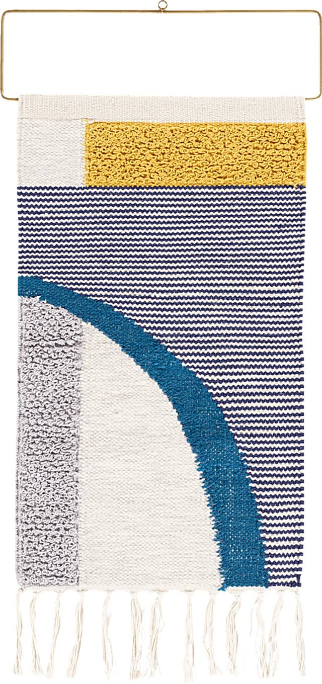 Kids Piet Monweave Gray Wall Decor - Thumbnail - Image 1