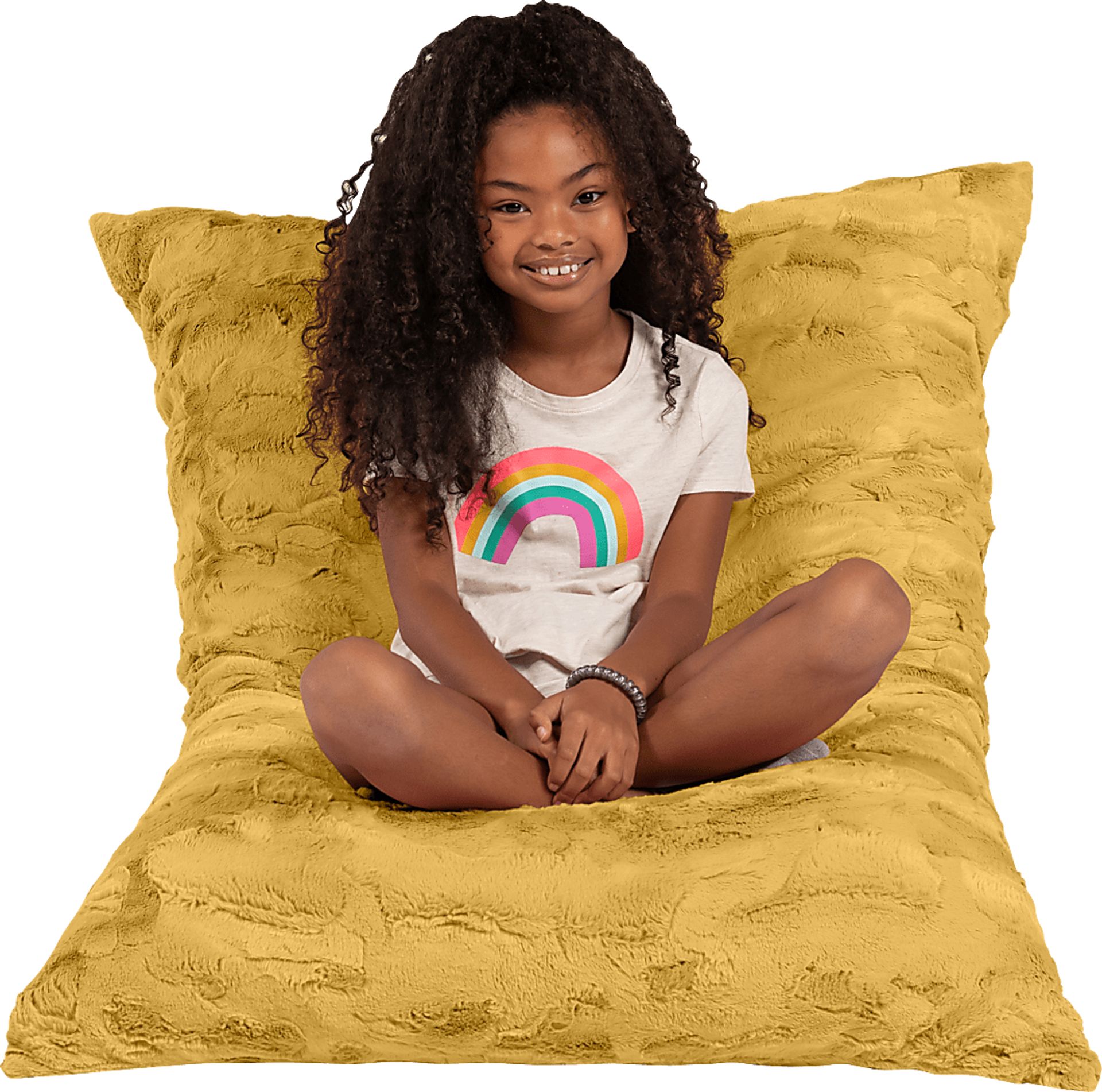 Kids Pillow Saxx Crash Puff Gold Lounger - Image 3