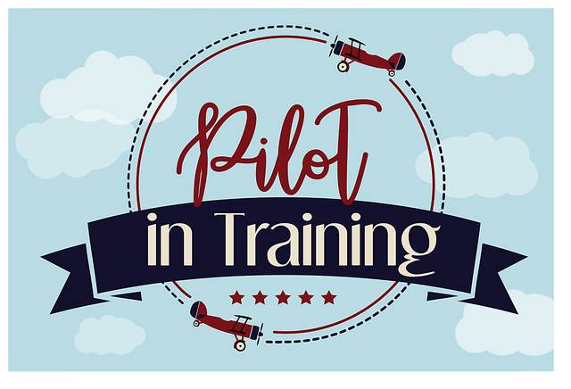 Kids Pilot Trainee II Blue Artwork - Thumbnail - Image 1