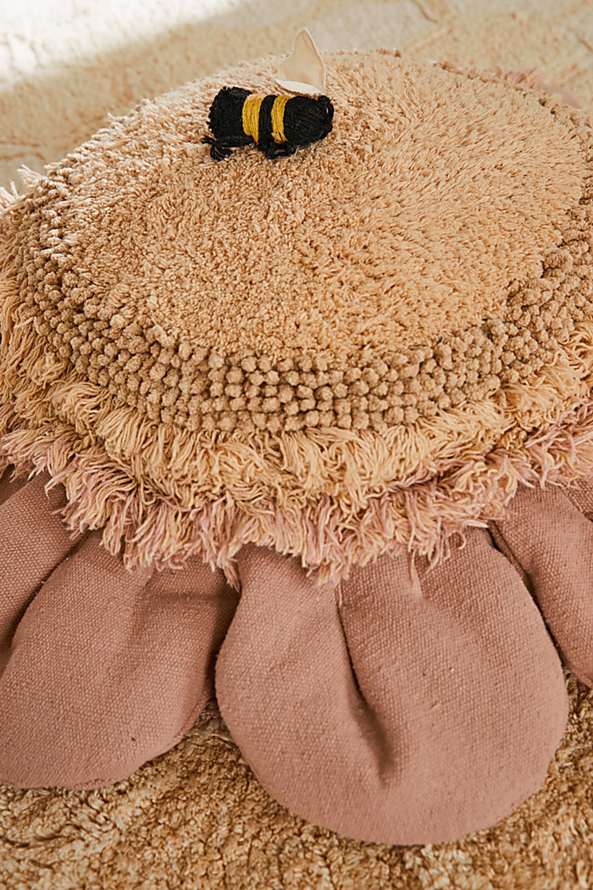 Kids Pink Daisy Floor Pillow - Image 5