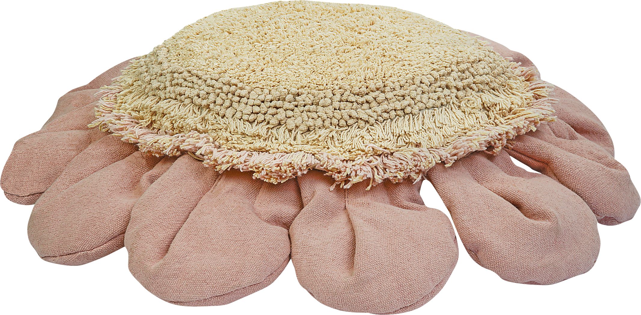 Kids Pink Daisy Floor Pillow