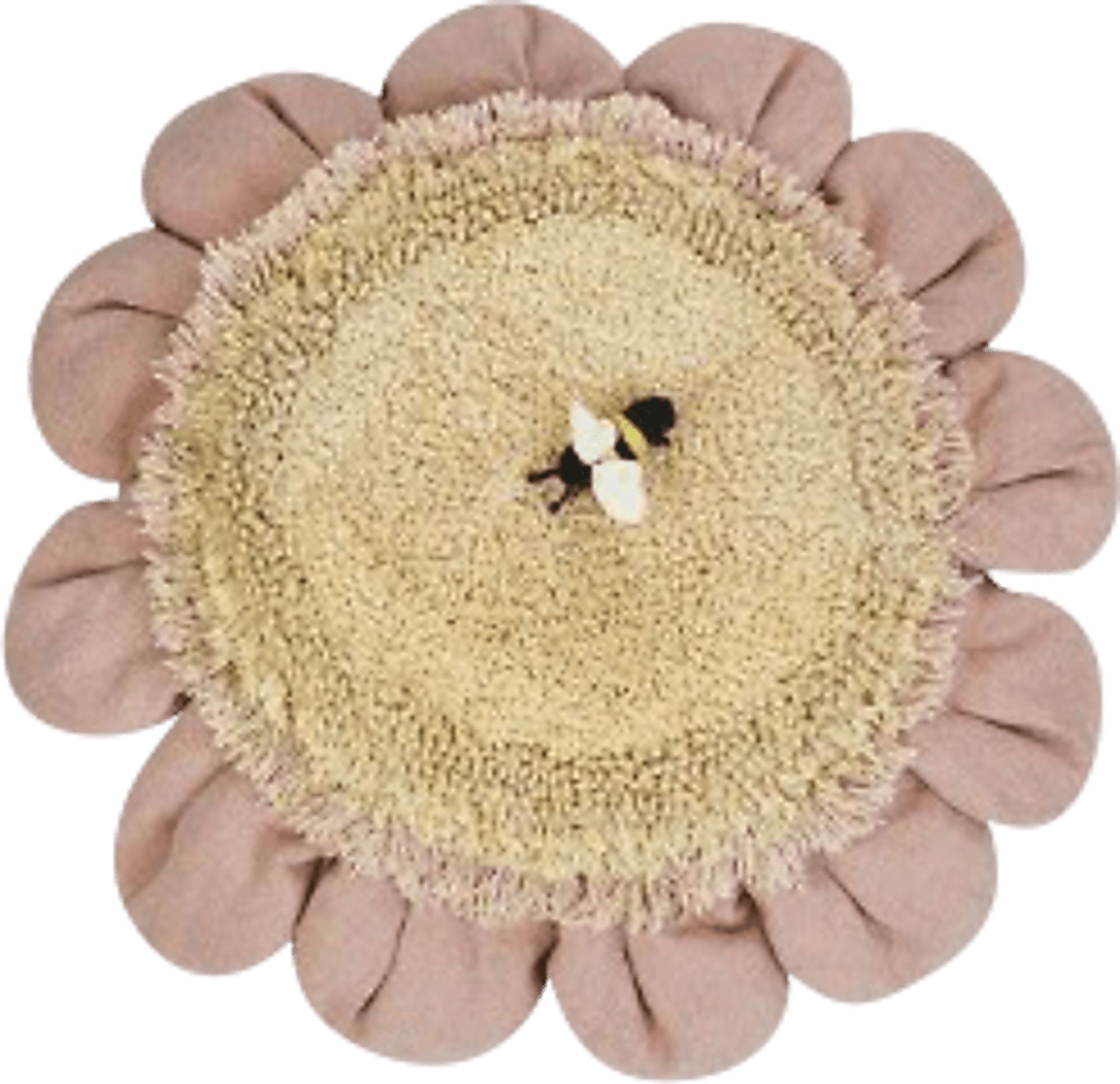 Kids Pink Daisy Floor Pillow - Image 1