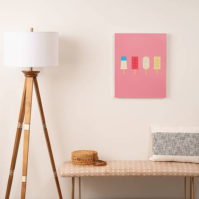 Kids Pink Popsicles II Pink Artwork - Thumbnail - Image 2