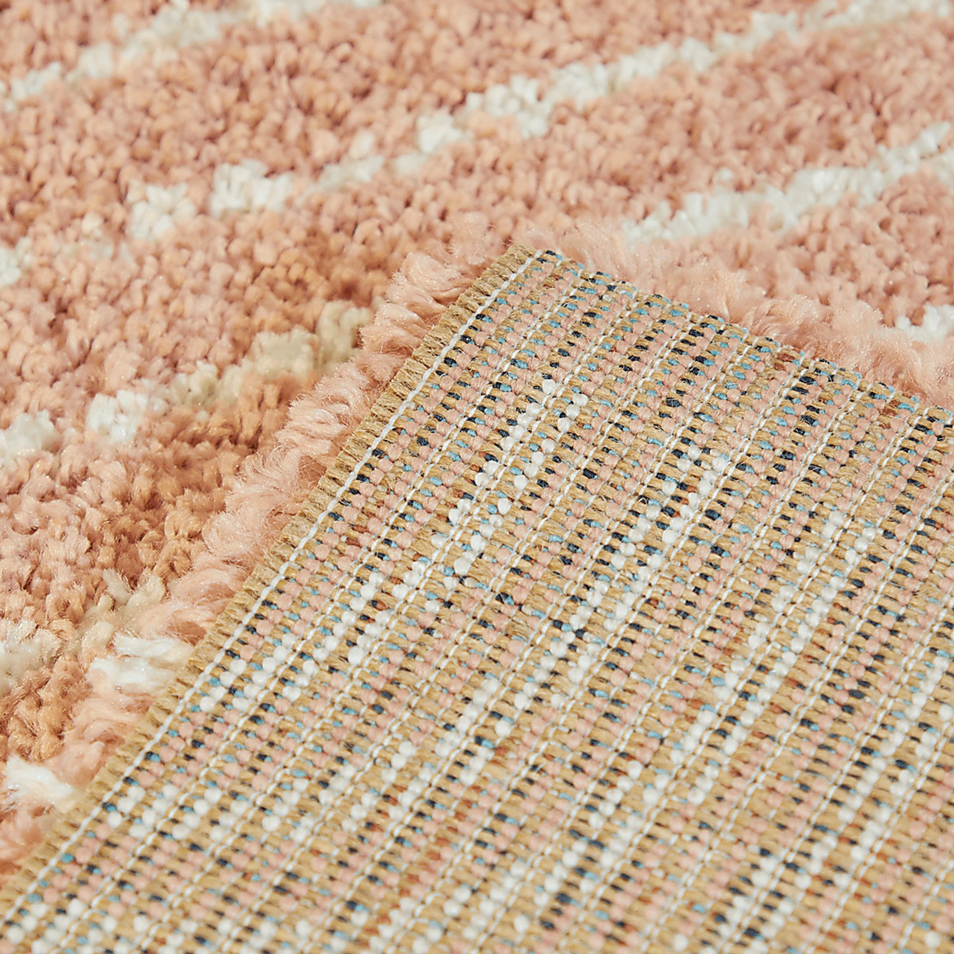 Kids Pink Rainbow Pink 3'11" x 5'7" Rug - Image 3