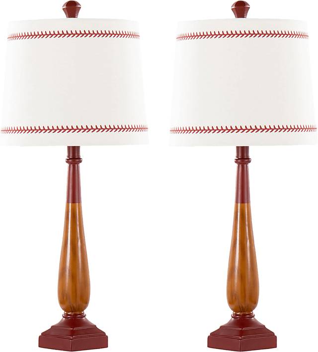 Kids Pitchers Place Red Lamp, Set of 2 - Thumbnail - Image 1