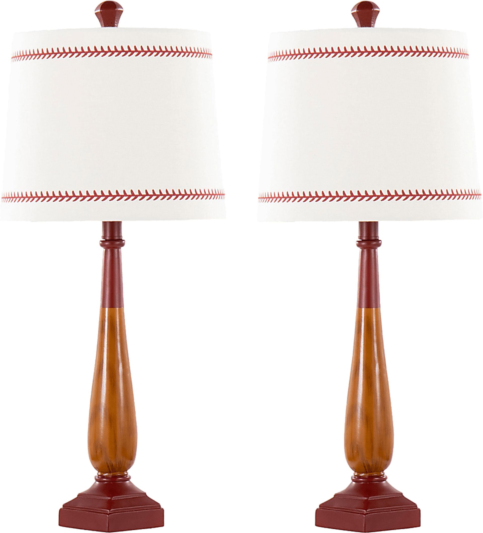 Kids Pitchers Place Red Lamp, Set of 2 - Image 1