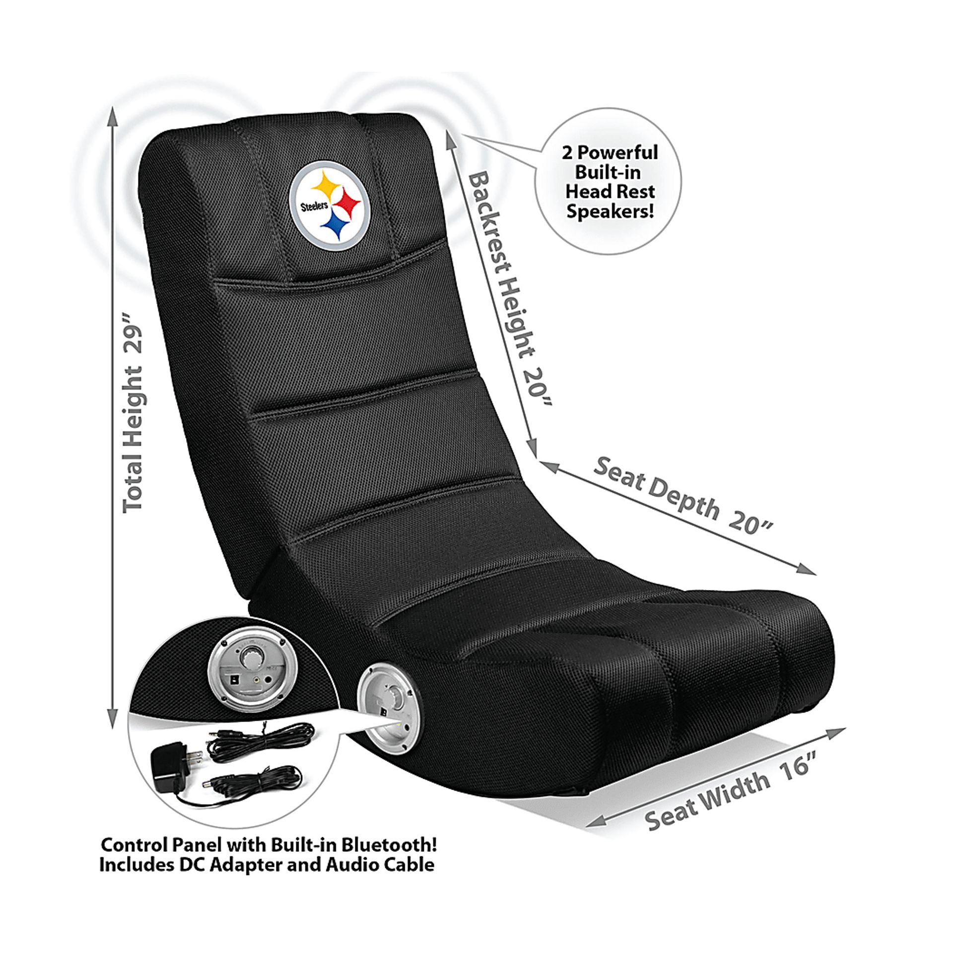 Kids Pittsburgh Steelers Gaming Rocker - Image 2