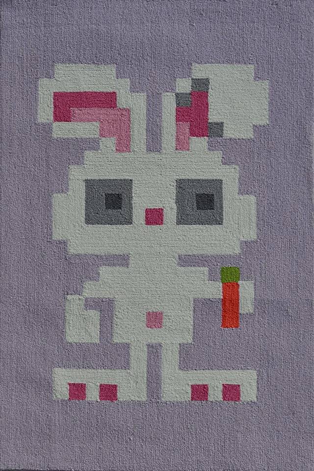 Kids Pixy Bunny Gray 2'8 x 4'8 Rug - Thumbnail - Image 1