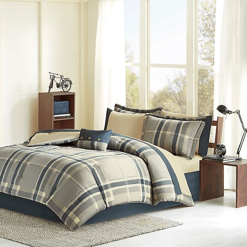 Kids Plain Jake Beige Full Comforter Set