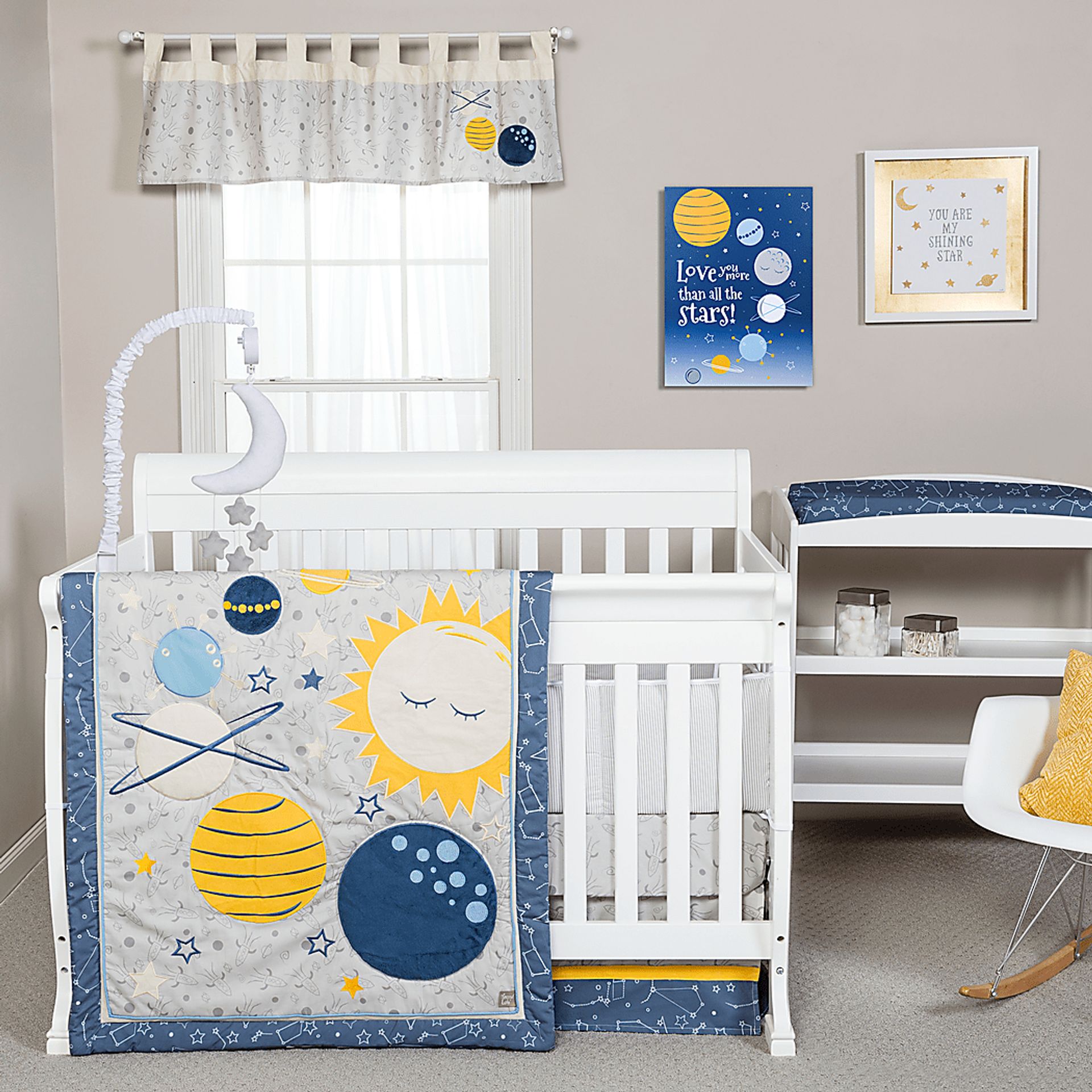 Kids Planetary Slumbers Blue Artwork - Image 3