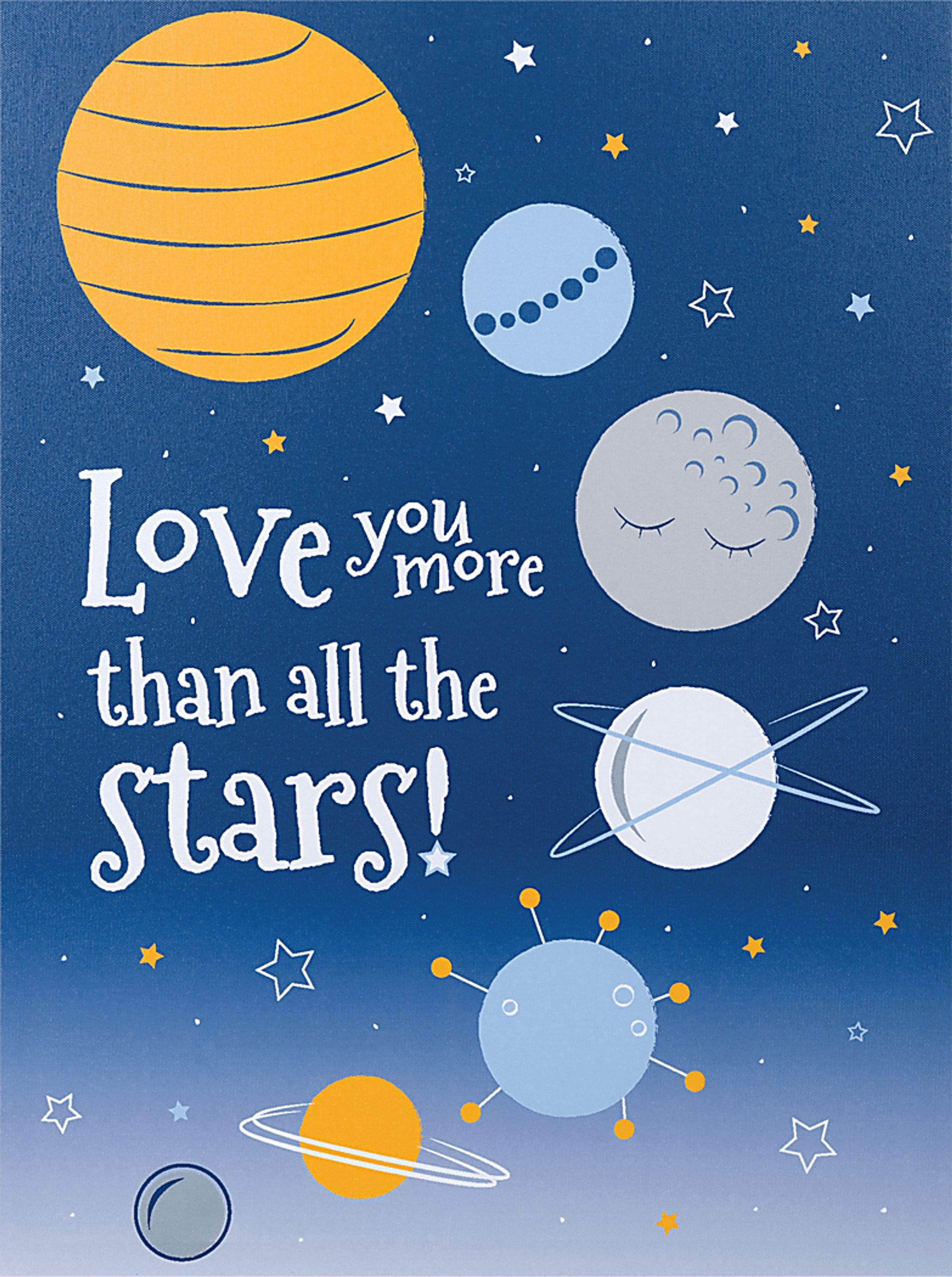 Kids Planetary Slumbers Blue Artwork - Image 1