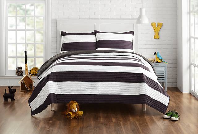 Kids Plovar Black Twin Quilt - Thumbnail - Image 2