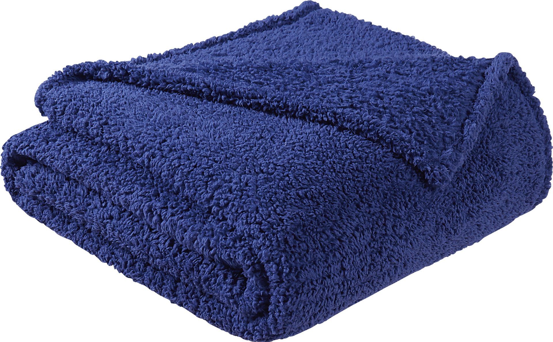 Kids Plush Cloud Navy Full/Queen Blanket - Image 1