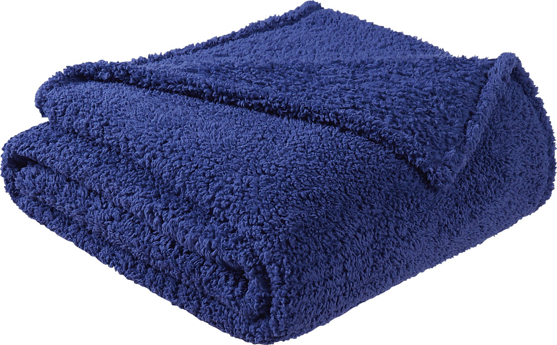 Kids Plush Cloud Navy Twin XL Blanket - Image 1