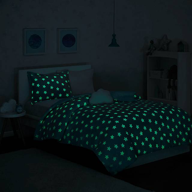 Kids Plush Stars Aqua Twin Comforter Set - Thumbnail - Image 12