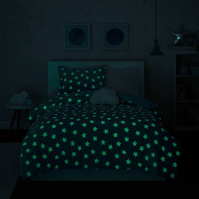 Kids Plush Stars Aqua Twin Comforter Set - Thumbnail - Image 13
