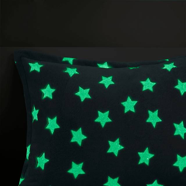 Kids Plush Stars Aqua Twin Comforter Set - Thumbnail - Image 8