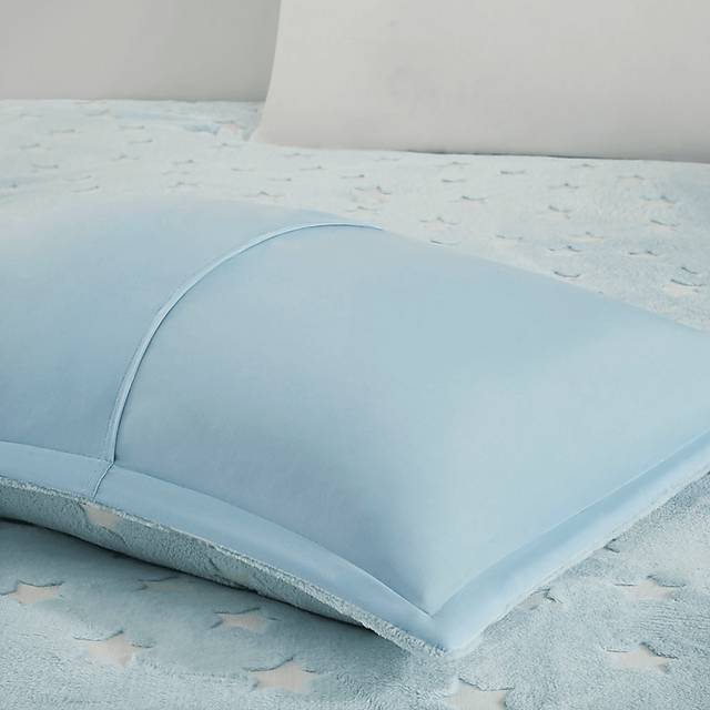 Kids Plush Stars Aqua Twin Comforter Set - Thumbnail - Image 10