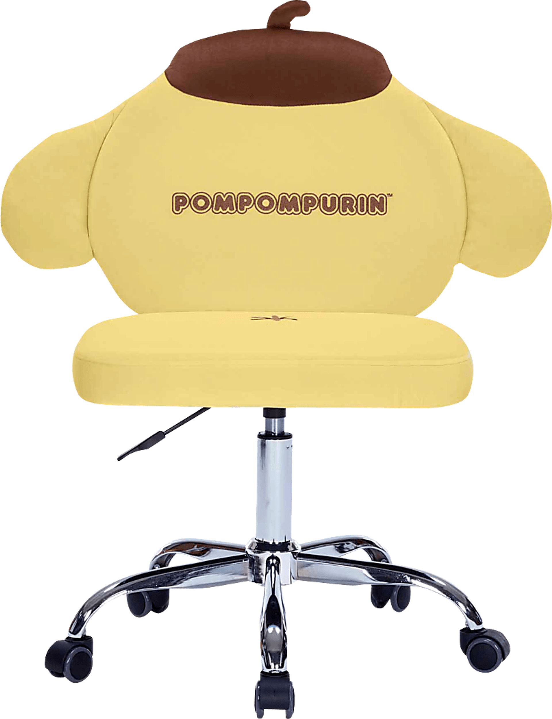 Kids Pompompurin Yellow Swivel Vanity Chair - Image 4