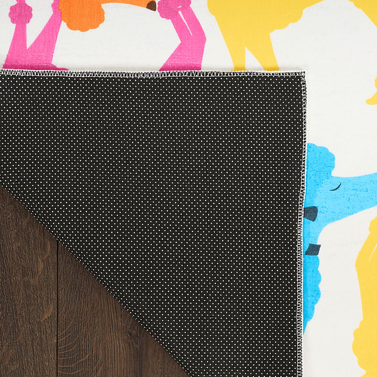 Poodle Glam Orange,Purple,White,Yellow Orange,Red,White,Yellow Rugs ...