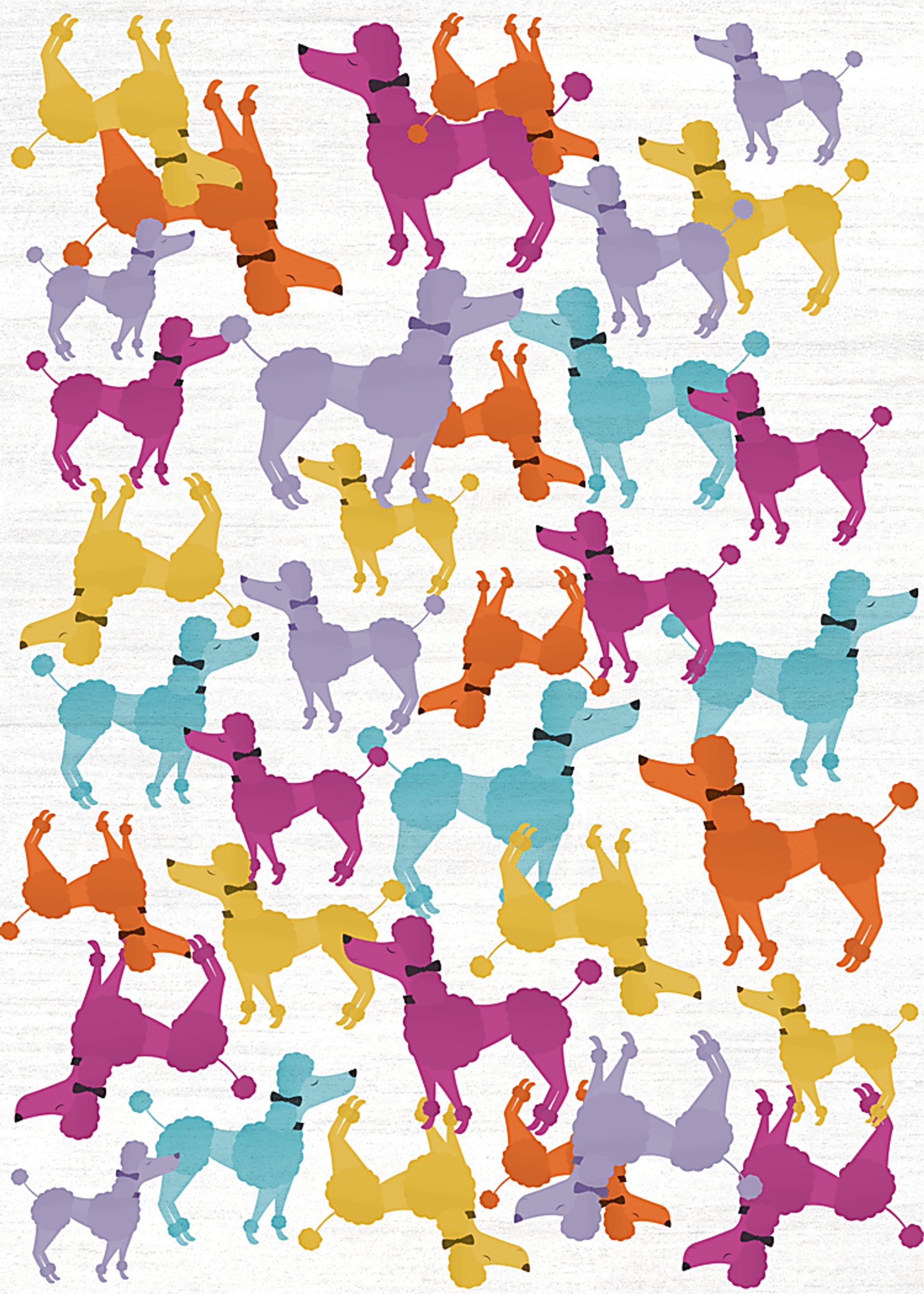 Kids Poodle Glam Multi 6'6 x 9'2 Rug - Image 1