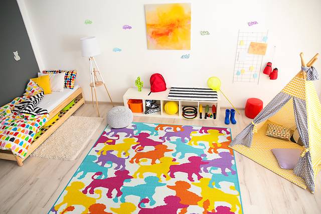 Kids Poodle Pop Multi 7' x 9' Rug - Thumbnail - Image 2