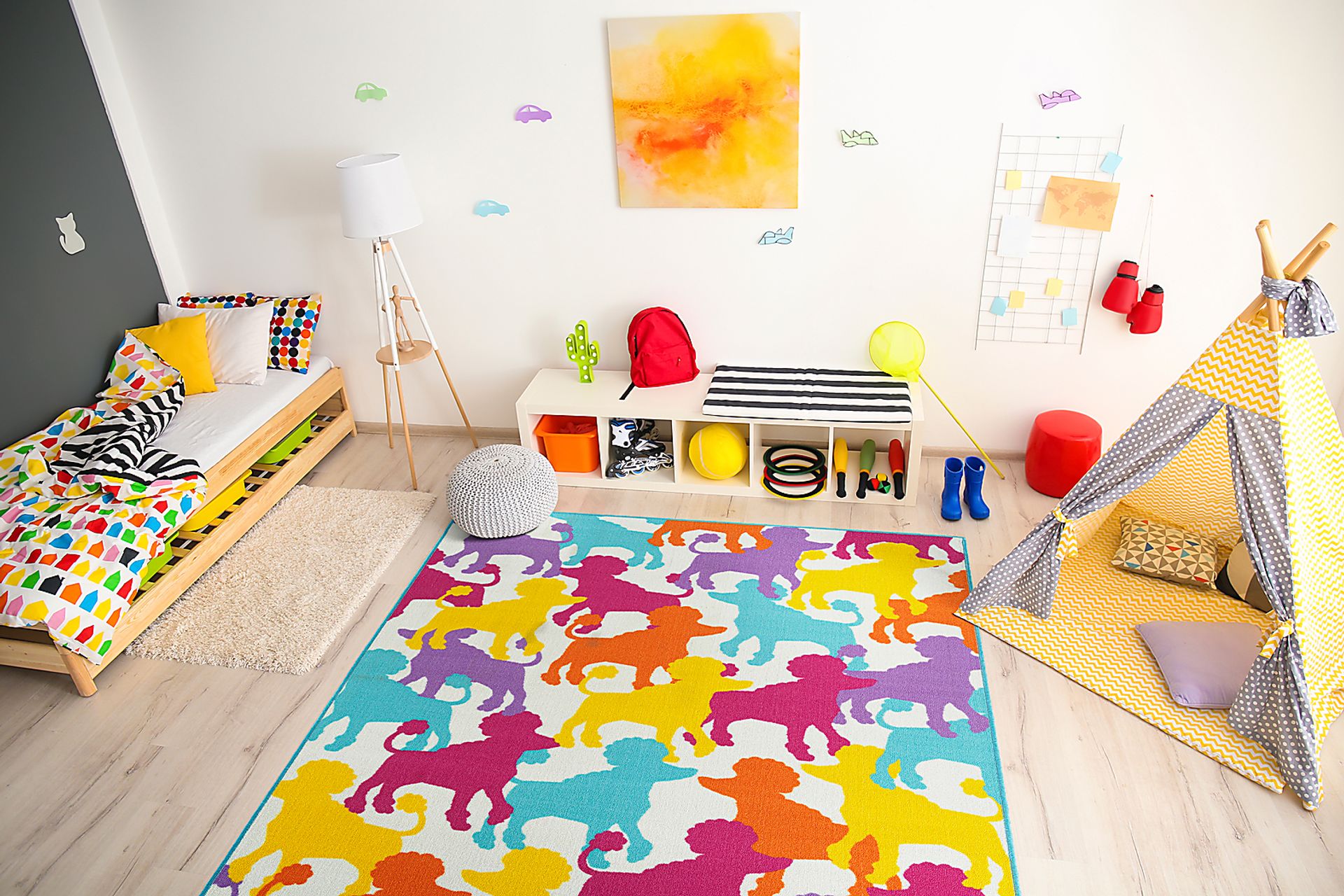 Kids Poodle Pop Multi 7' x 9' Rug - Image 2
