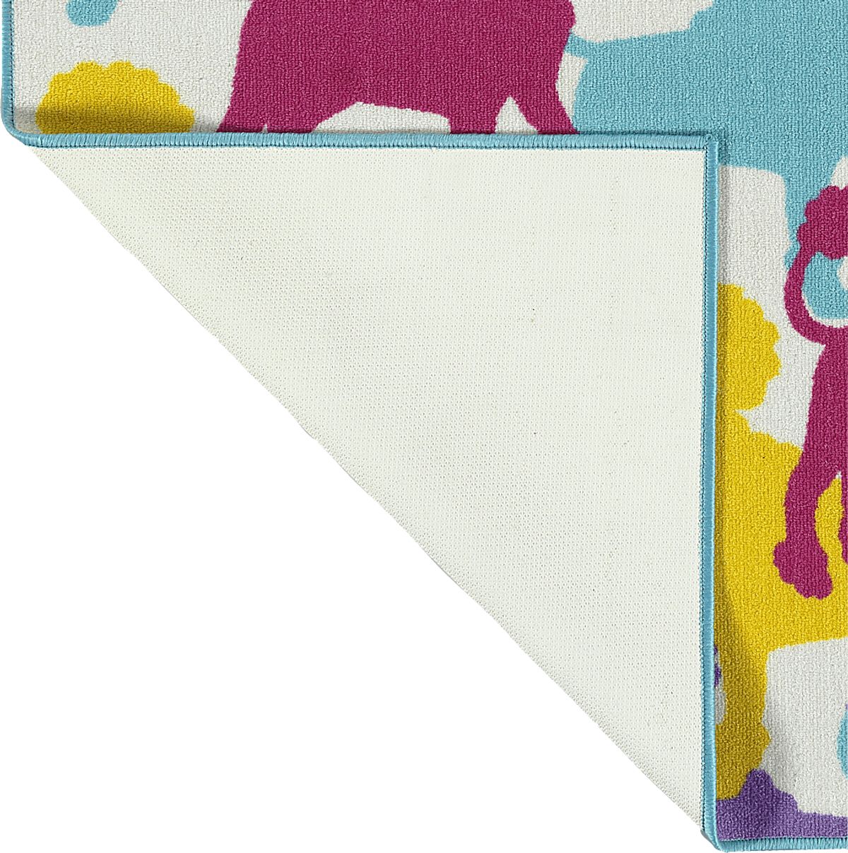 Poodle Pop Blue,Multi,Pink,White Rugs | Rooms to Go