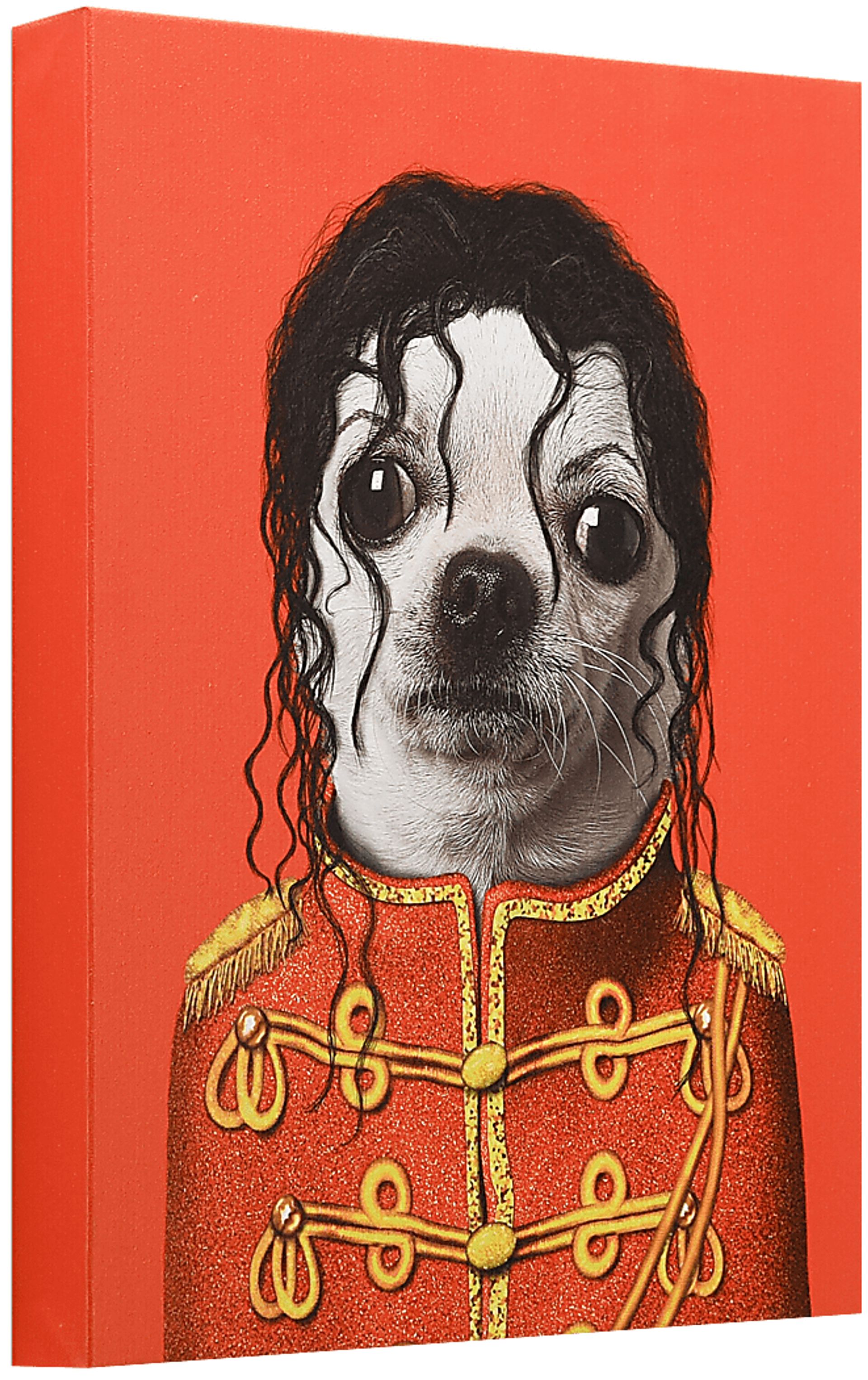 Kids Pop Puppy Red Wall Art - Image 2