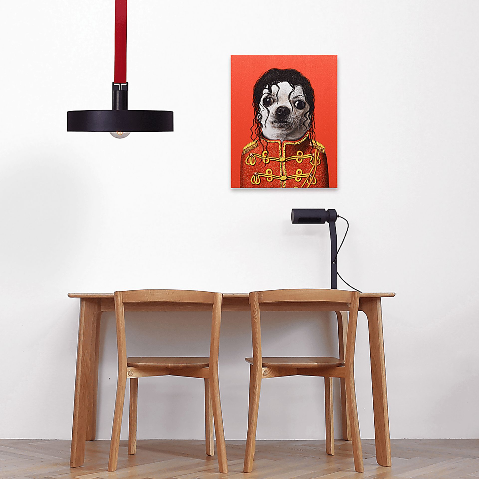 Kids Pop Puppy Red Wall Art - Image 6