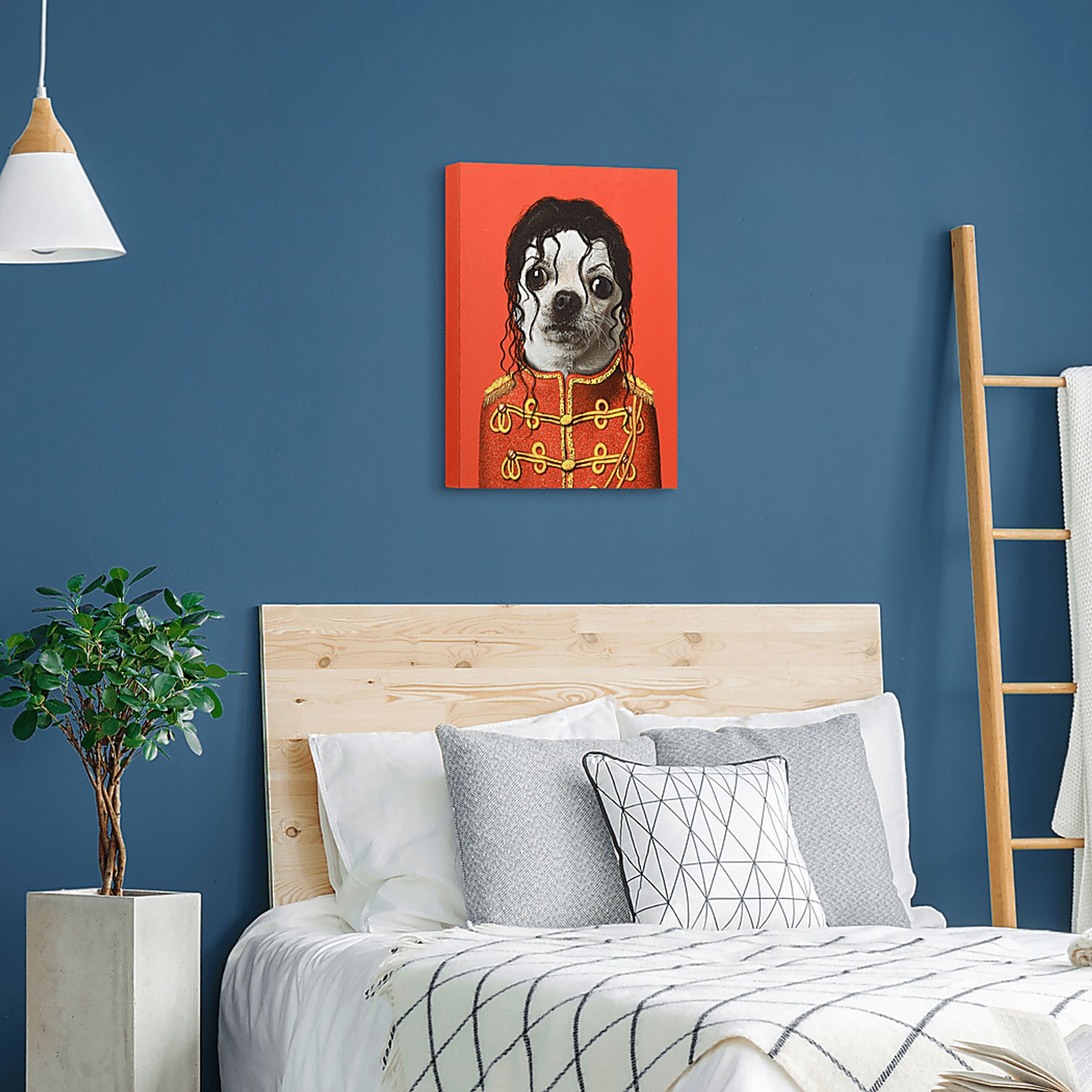 Kids Pop Puppy Red Wall Art - Image 7