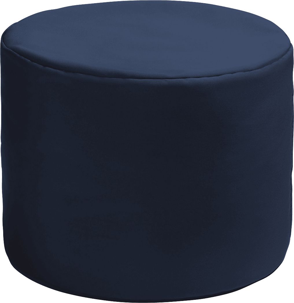 Kids Poppilly Navy Indoor/Outdoor Ottoman