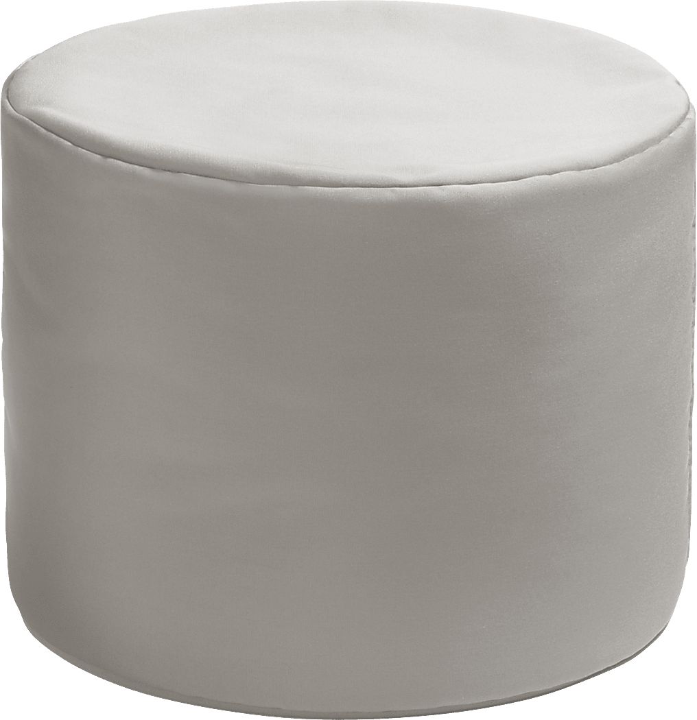 Kids Poppilly White Indoor/Outdoor Ottoman