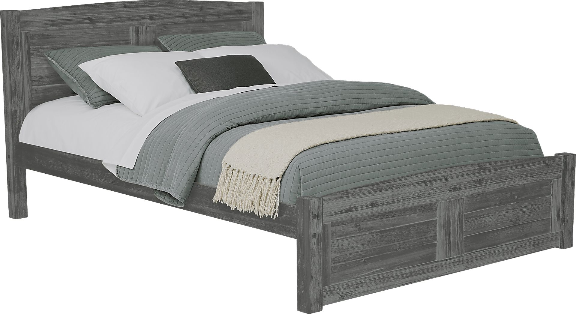 Kids Portside Gray 3 Pc Full Platform Bed - Image 1