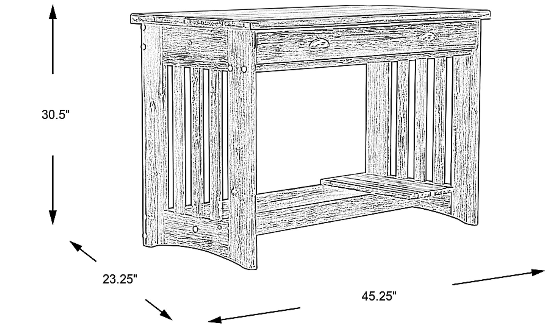 Dimension Image. Please refer to the Dimension Tab on this page for dimension details.