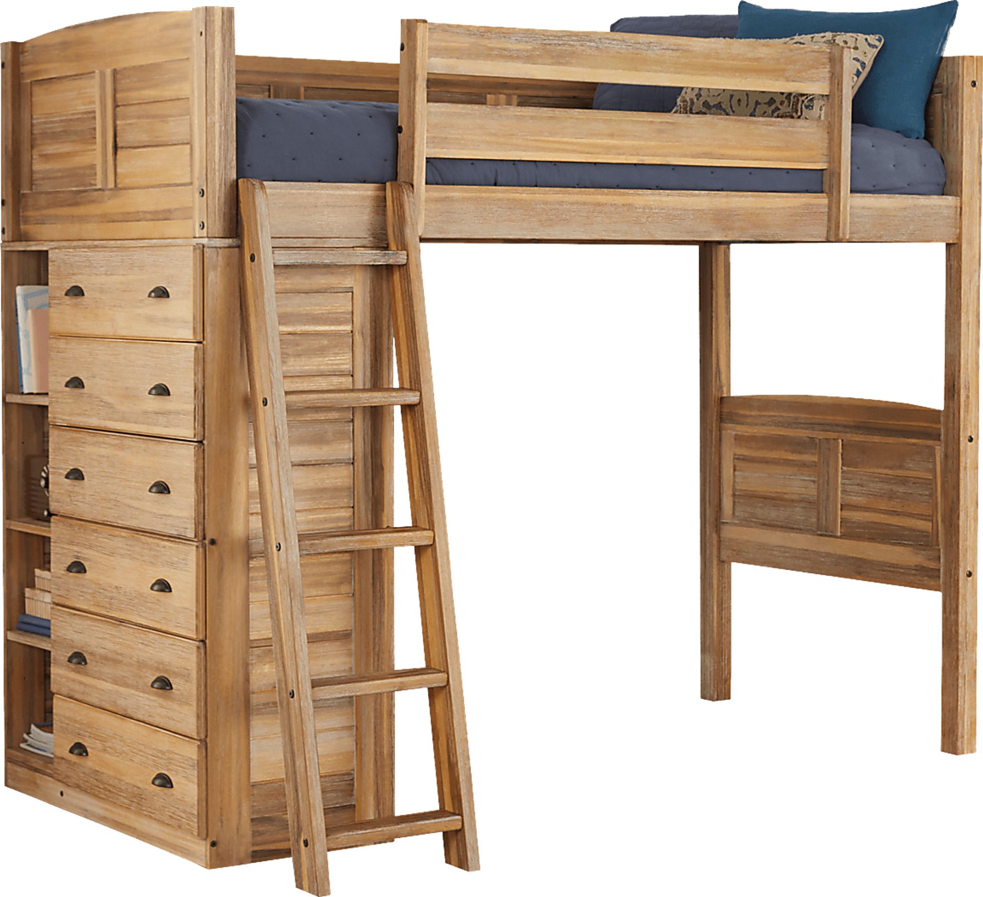 Kids Portside Sand Twin Loft Bed - Image 1