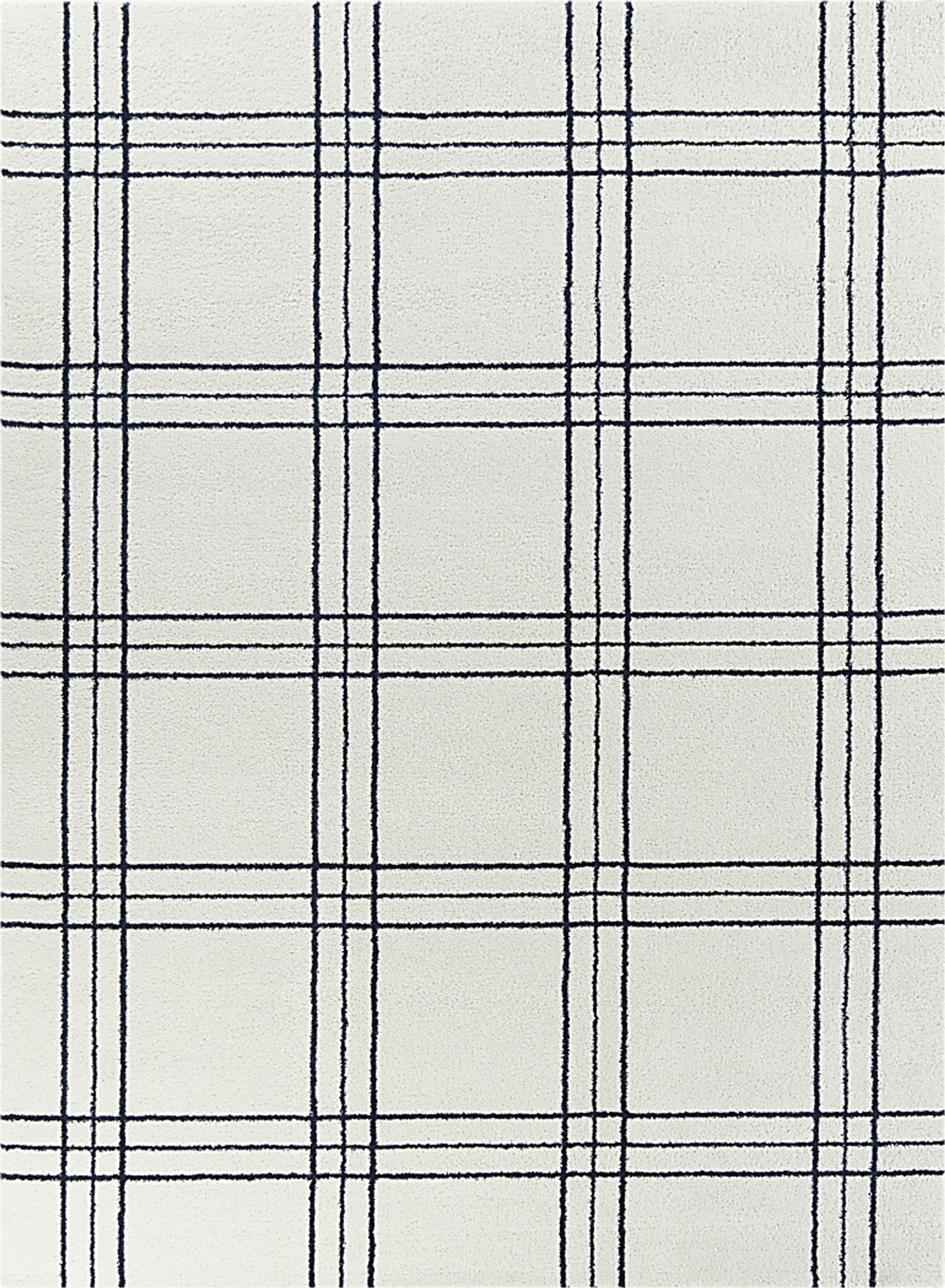 Kids Posh Stripes White 7'10 x 10' Rug - Image 1