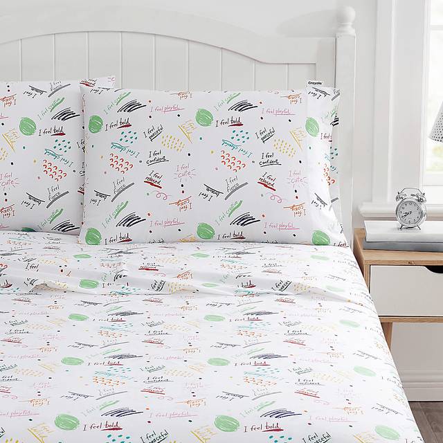 Kids Positive Vibes Only Multi 3 Pc Twin Sheet Set - Thumbnail - Image 2