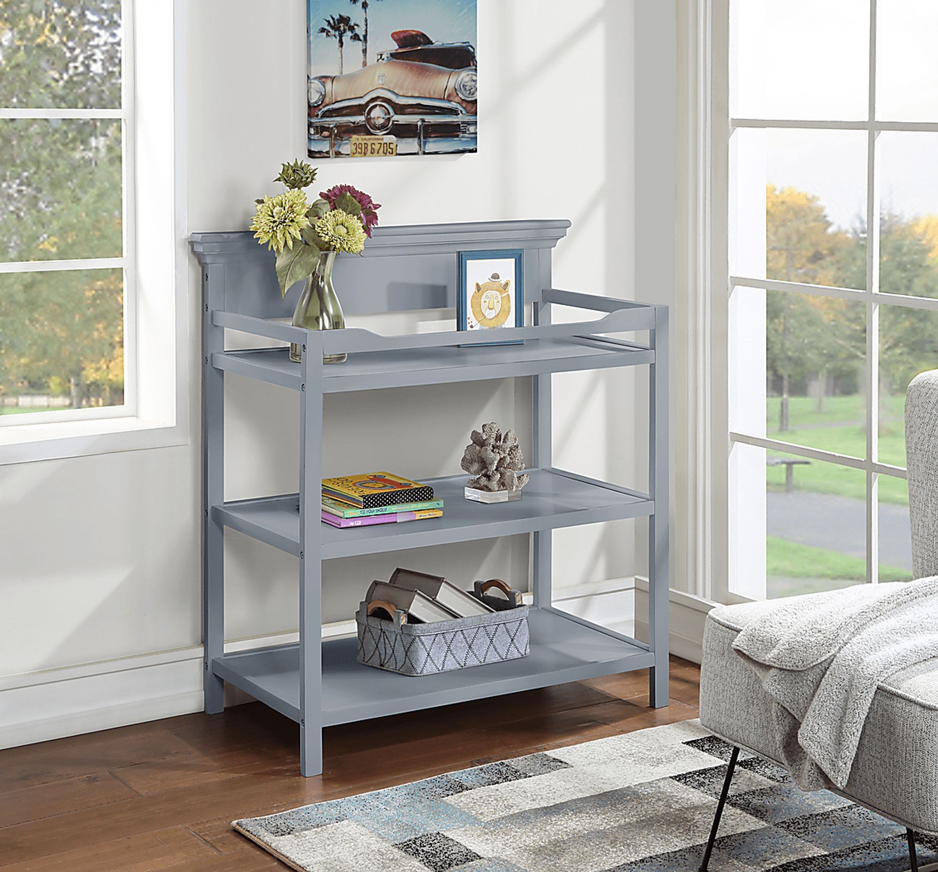 Kids Praxo Gray Changing Table - Image 3
