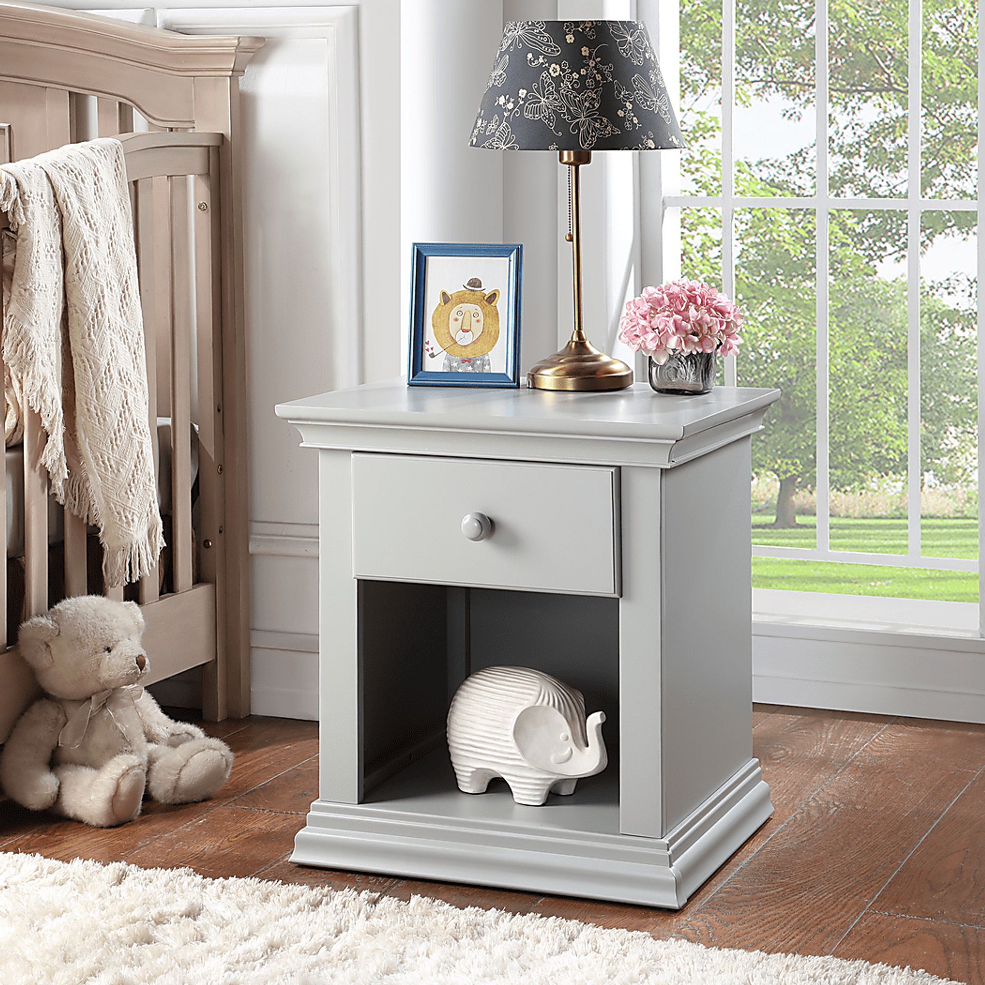Kids Praxo Gray Nightstand - Image 2