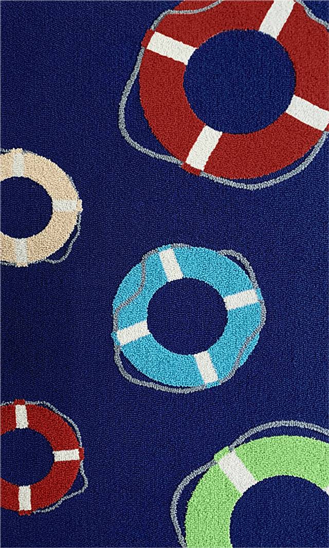 Kids Preserver Paradise Indigo 4'7 x 7'7 Rug - Thumbnail - Image 1