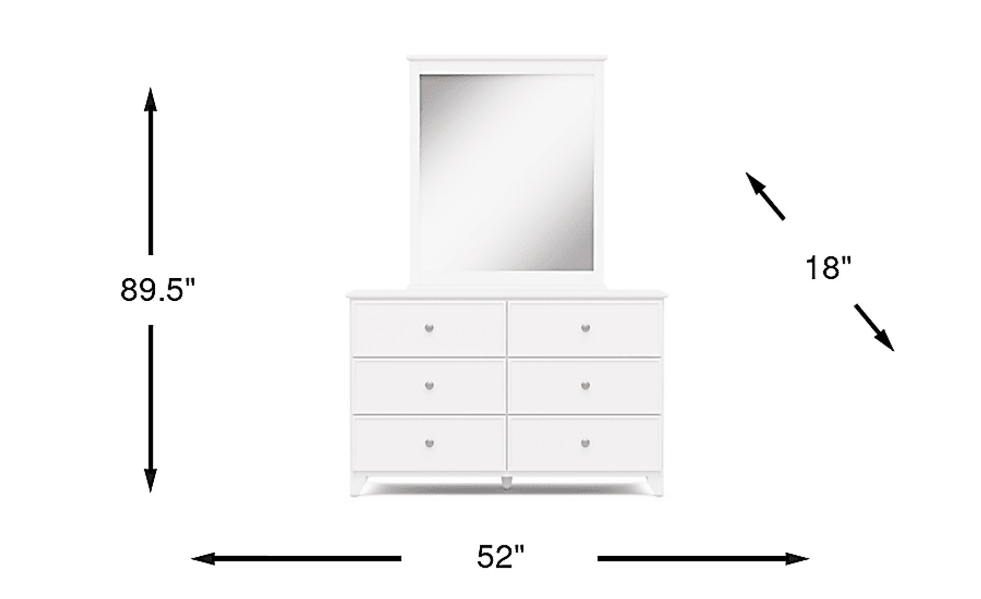 Dimension Image. Please refer to the Dimension Tab on this page for dimension details.