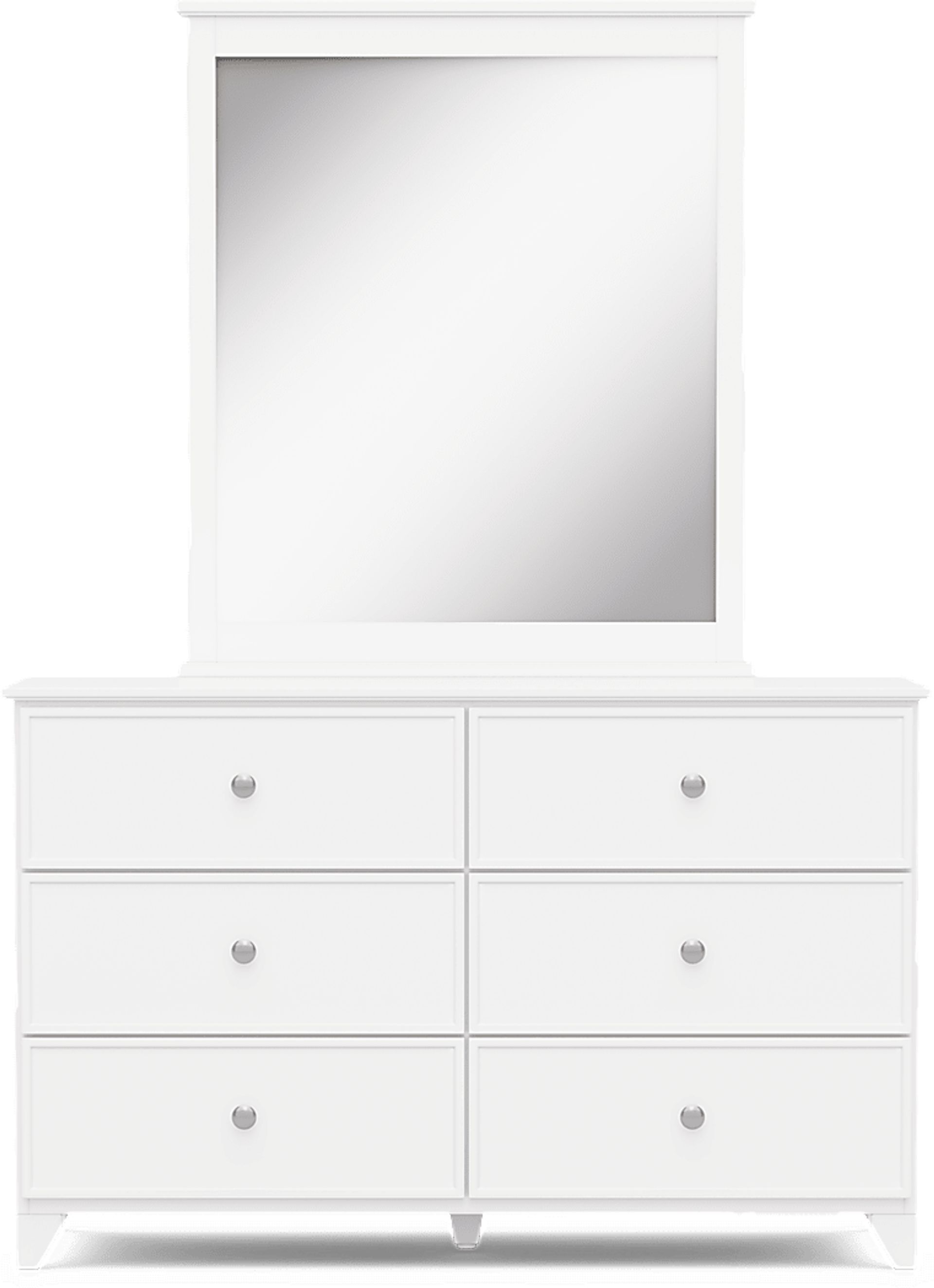 Kids Preston Place White Dresser and Mirror - Image 1