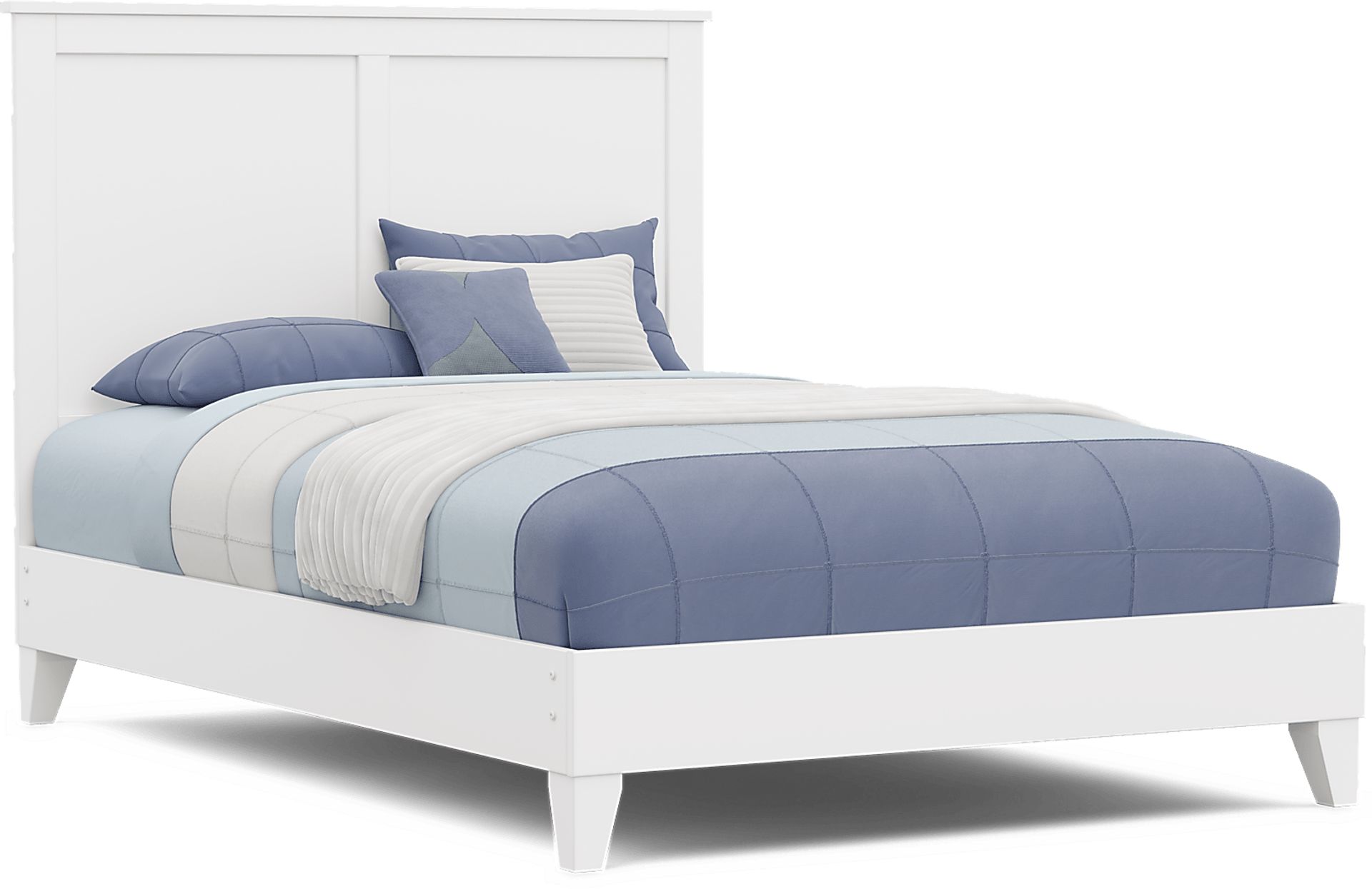 Kids Preston Place White Twin/Full Loft Bedroom with Chest, Desk & Bookshelf - Image 4