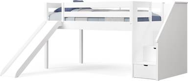 twin step low loft with slide
