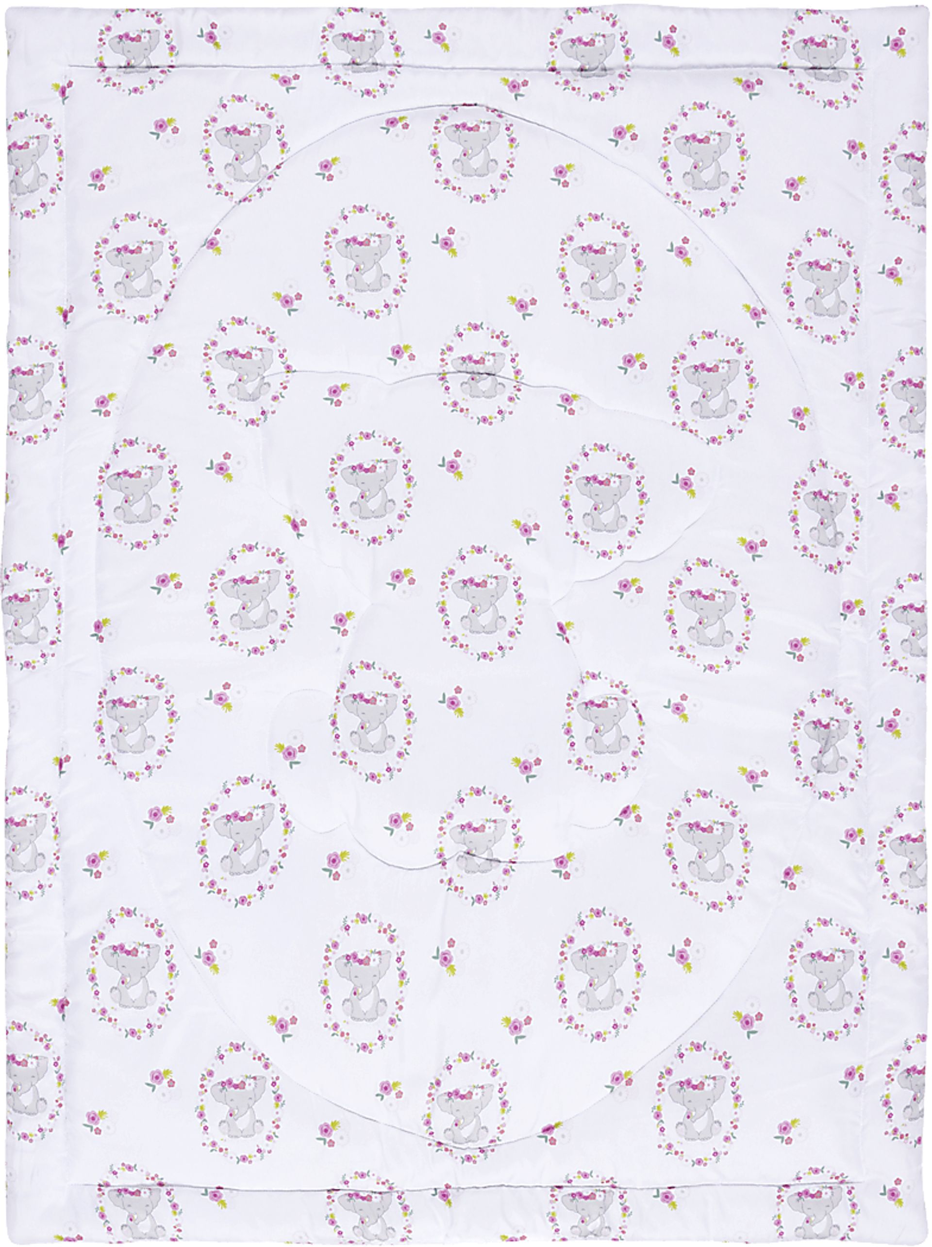 Kids Pretty Elephant Pink Baby Bedding Set - Image 9